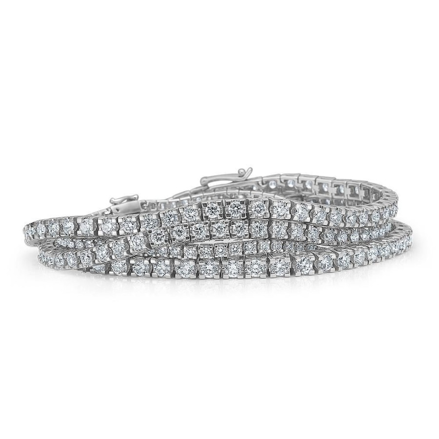 Jewellery Mads Z | Tennis Bracelet In 14 Ct. White Gold With 3.00 Ct. Diamonds