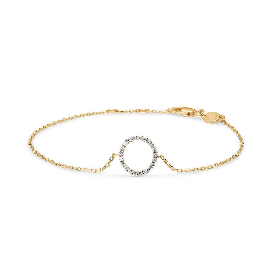 Jewellery Mads Z | Diamond Halo Bracelet 14 Ct. Gold