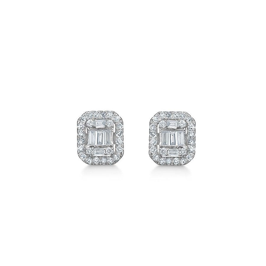 Jewellery Mads Z | Elizabeth Earrings 14 Ct. White Gold