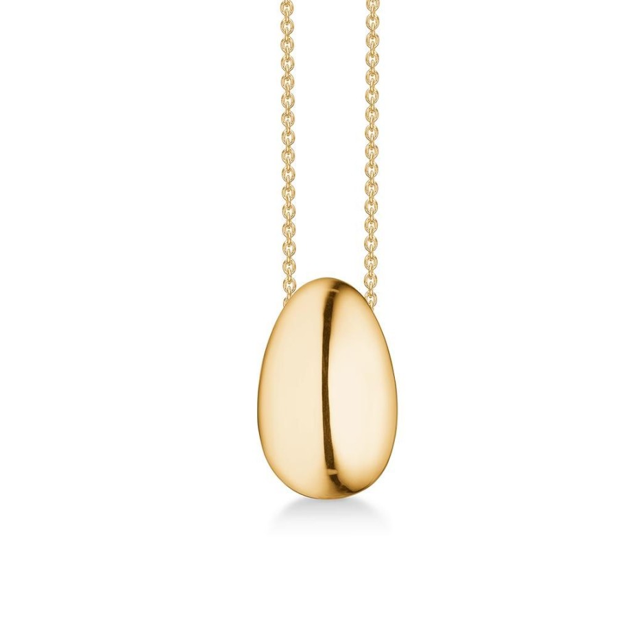 Jewellery Mads Z | Ellipse Pendant 14 Ct. Gold