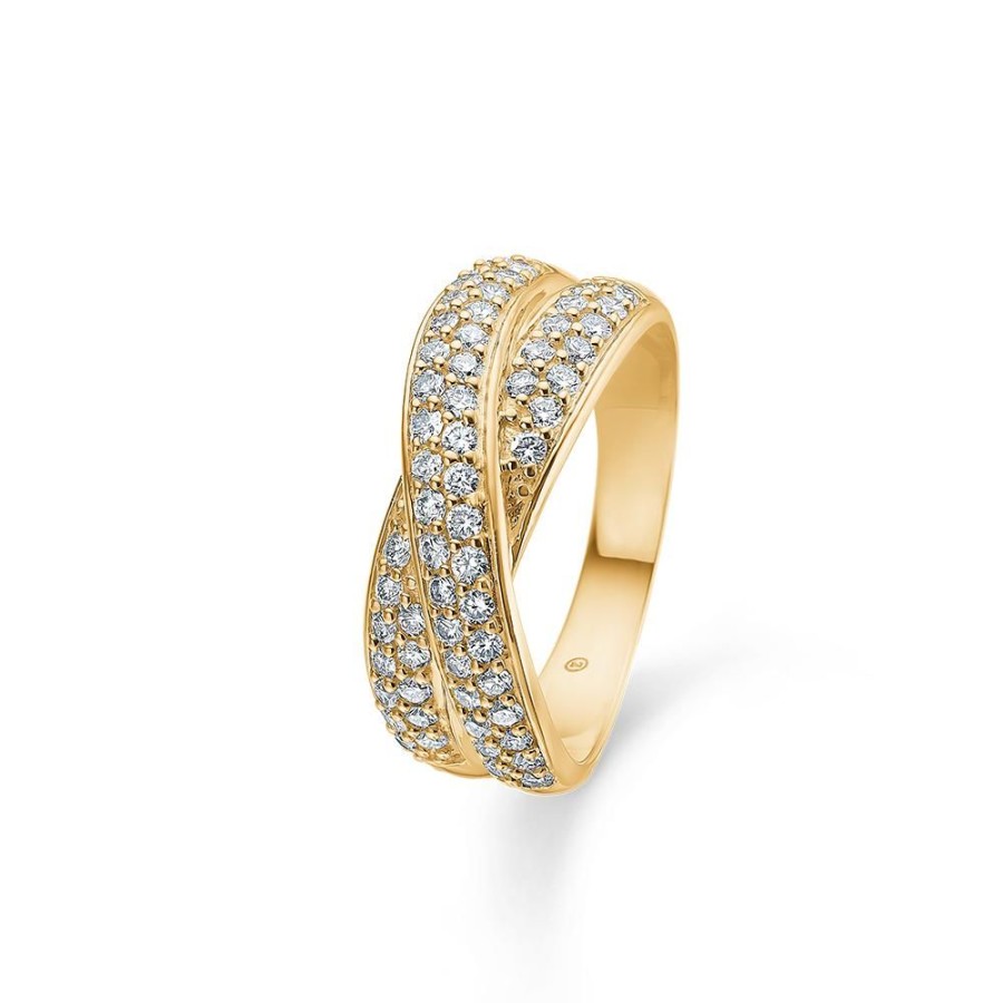 Jewellery Mads Z | Camilla Ring In 14 Ct. Gold With Diamonds