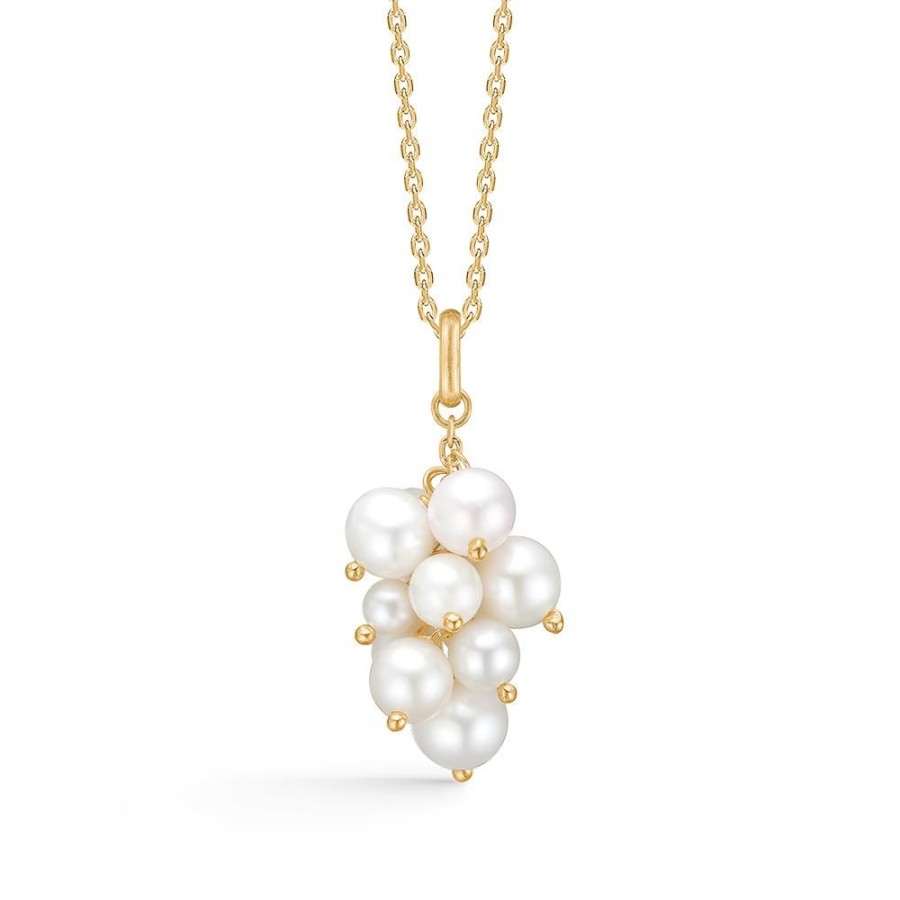 Jewellery Mads Z | Coco Pendant In 8 Ct. Gold With Cultured Pearls