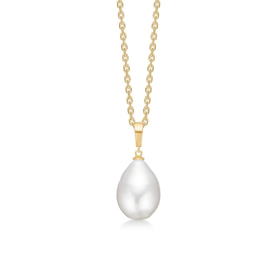 Jewellery Mads Z | Coco Pendant In 8 Ct. Gold With Pearl