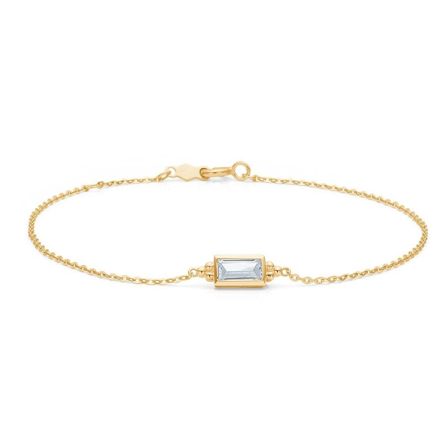 Jewellery Mads Z | Mille Bracelet In 8 Ct. Gold With Zirkonia