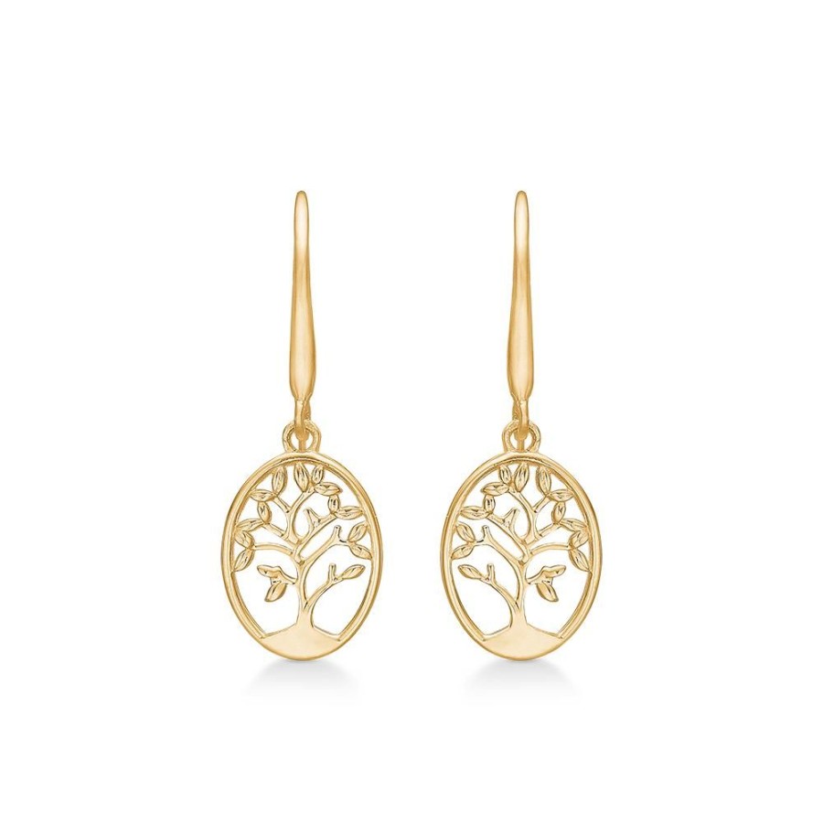 Jewellery Mads Z | My Tree Of Life Earrings In 8 Ct. Gold