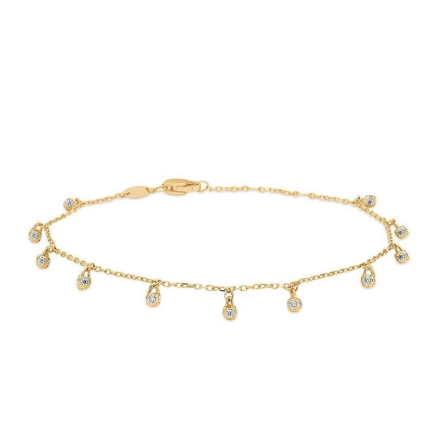 Jewellery Mads Z | Nora Bracelet In 8 Ct. Gold With Zirkonia