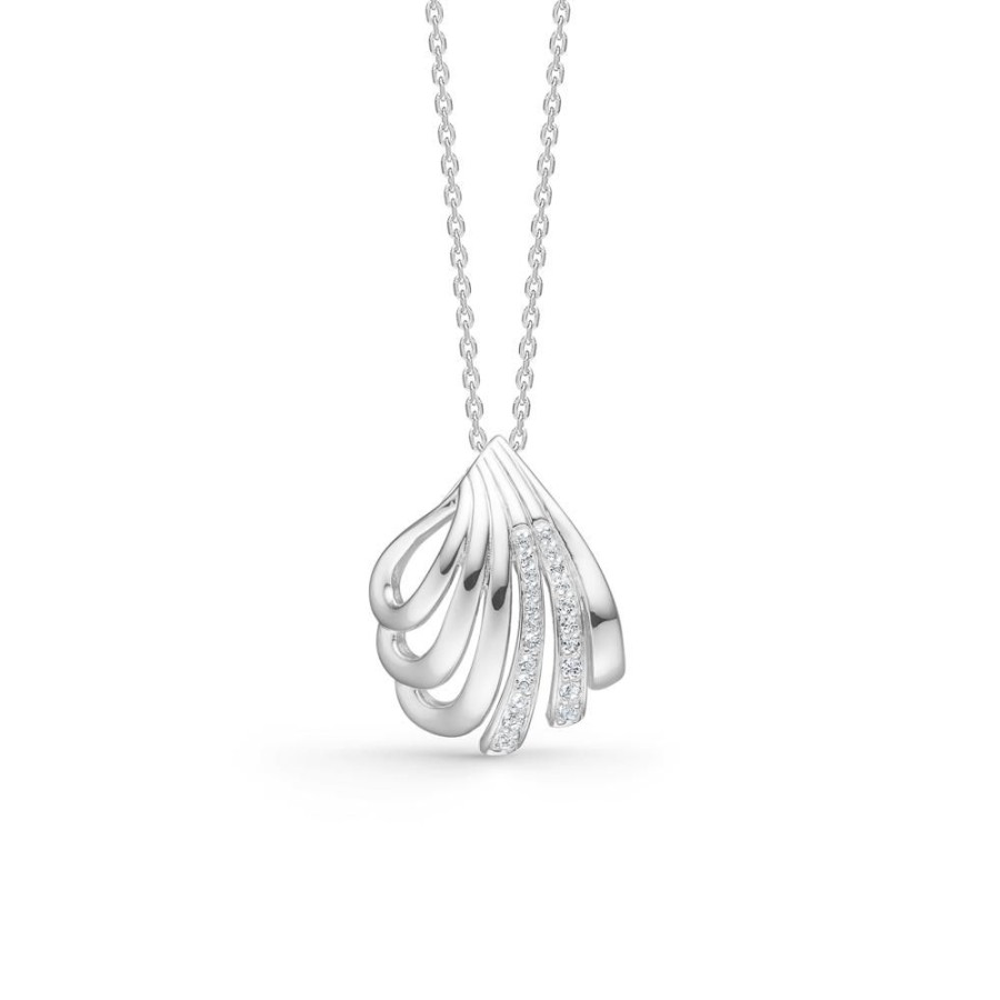 Jewellery Mads Z | Shelby Silver Necklace With White Topaz