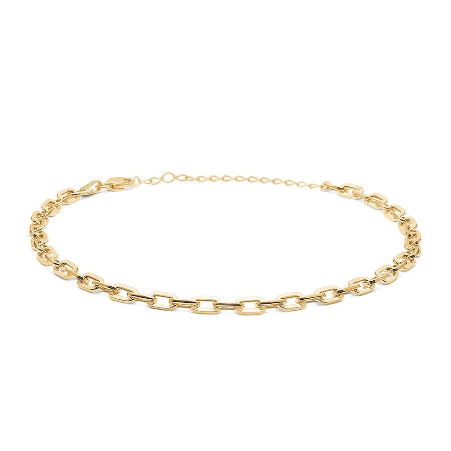 Jewellery Mads Z | Nora Ankle Chain In 8 Ct. Gold