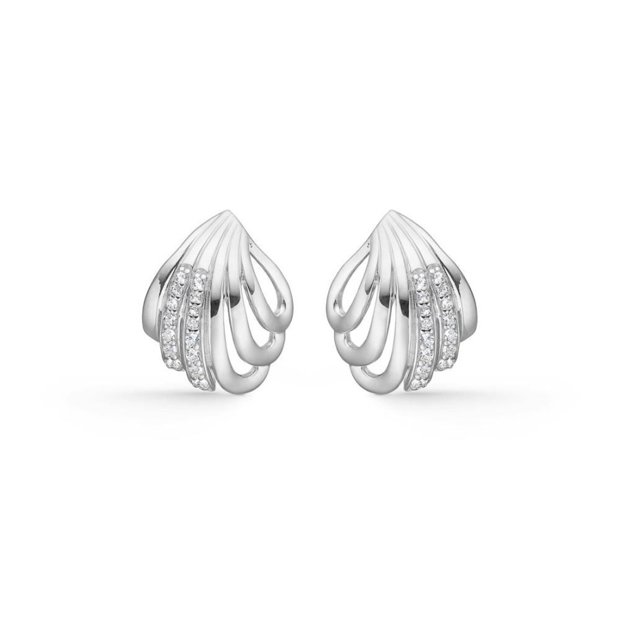 Jewellery Mads Z | Shelby Silver Earrings With White Topaz