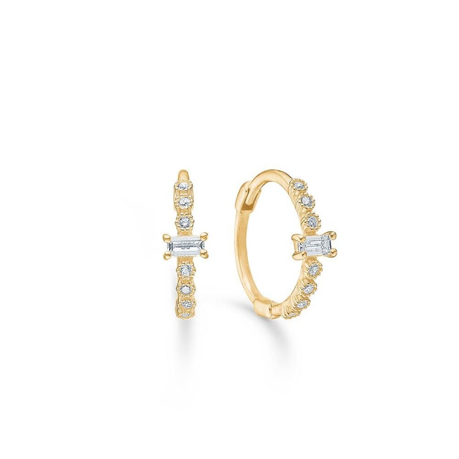 Jewellery Mads Z | Julie Earrings In 8 Ct. Gold With Zirconia