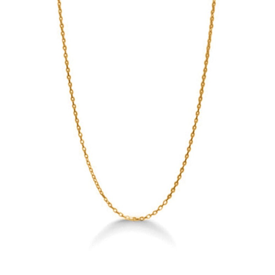 Jewellery Mads Z | Gold Plated Silver Chain For Pendant 70 Cm.