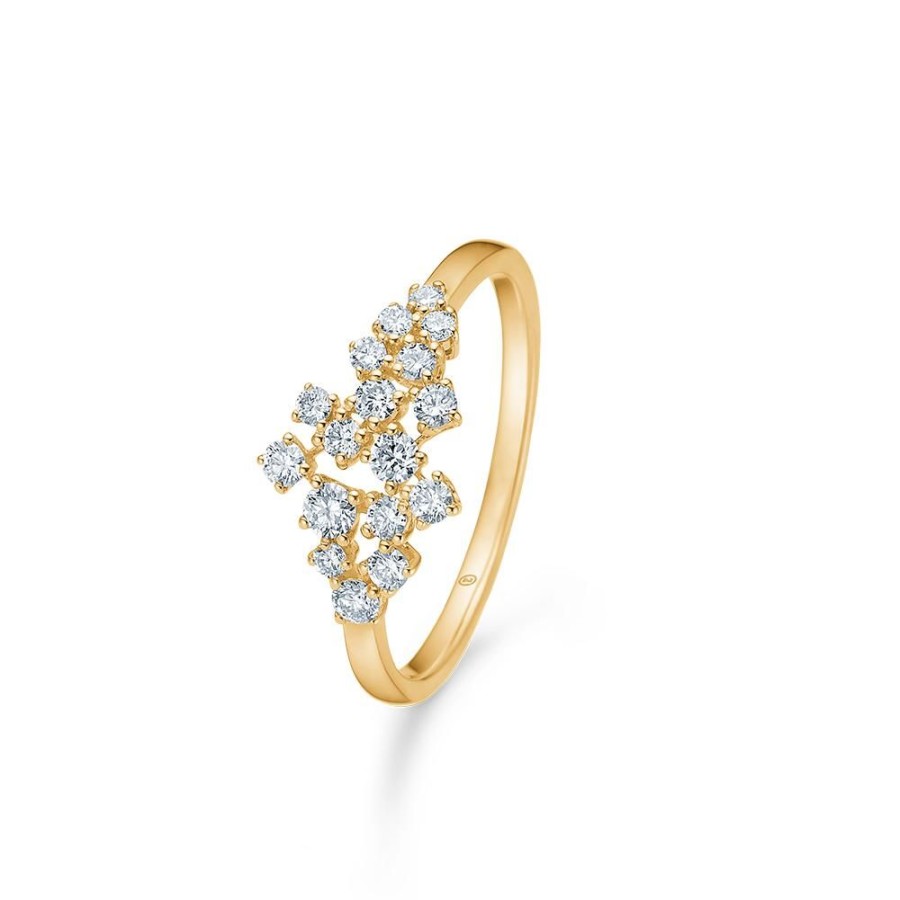 Jewellery Mads Z | Starry Night Ring In 14 Ct. Gold With Diamonds