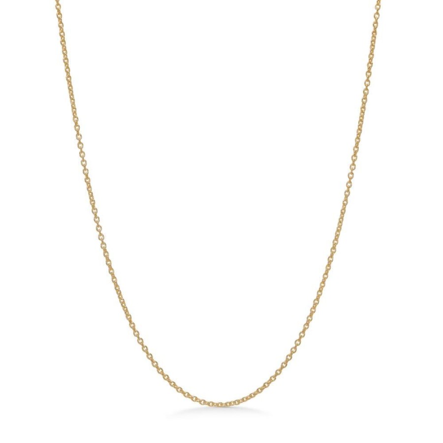 Jewellery Mads Z | 8 Kt. Gold Necklace Round Anchor, 80 Cm