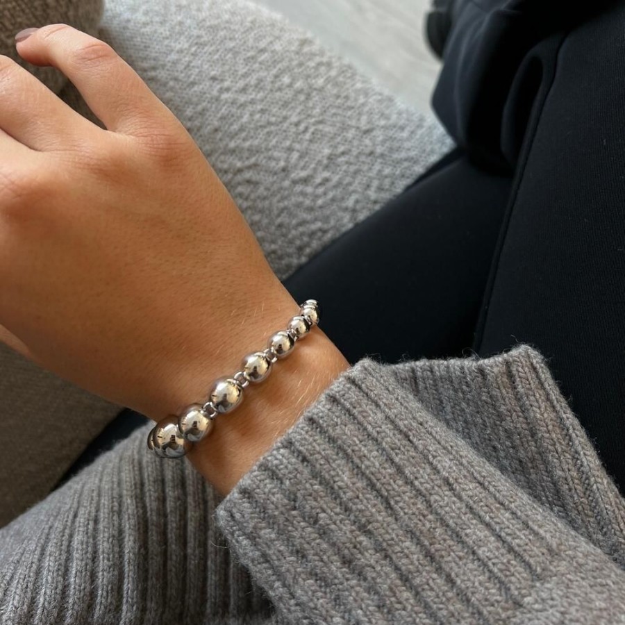 Jewellery Mads Z | Biggest Ball Silver Bracelet