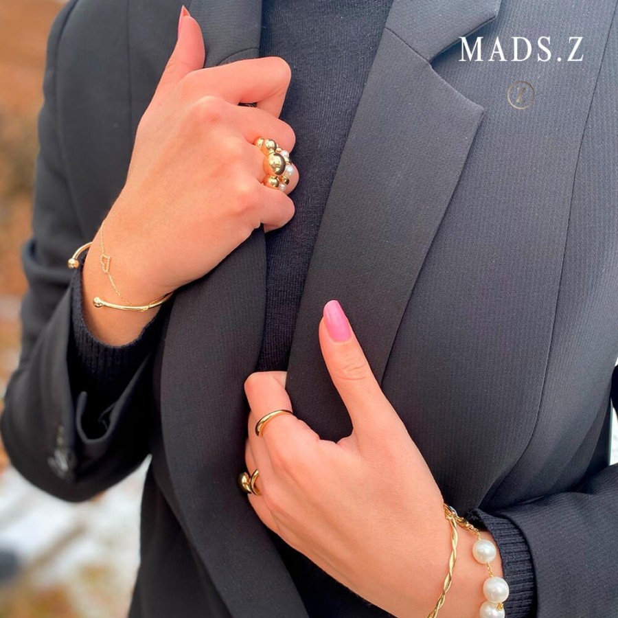 Jewellery Mads Z | Poles 8 Ct. Gold Bangle