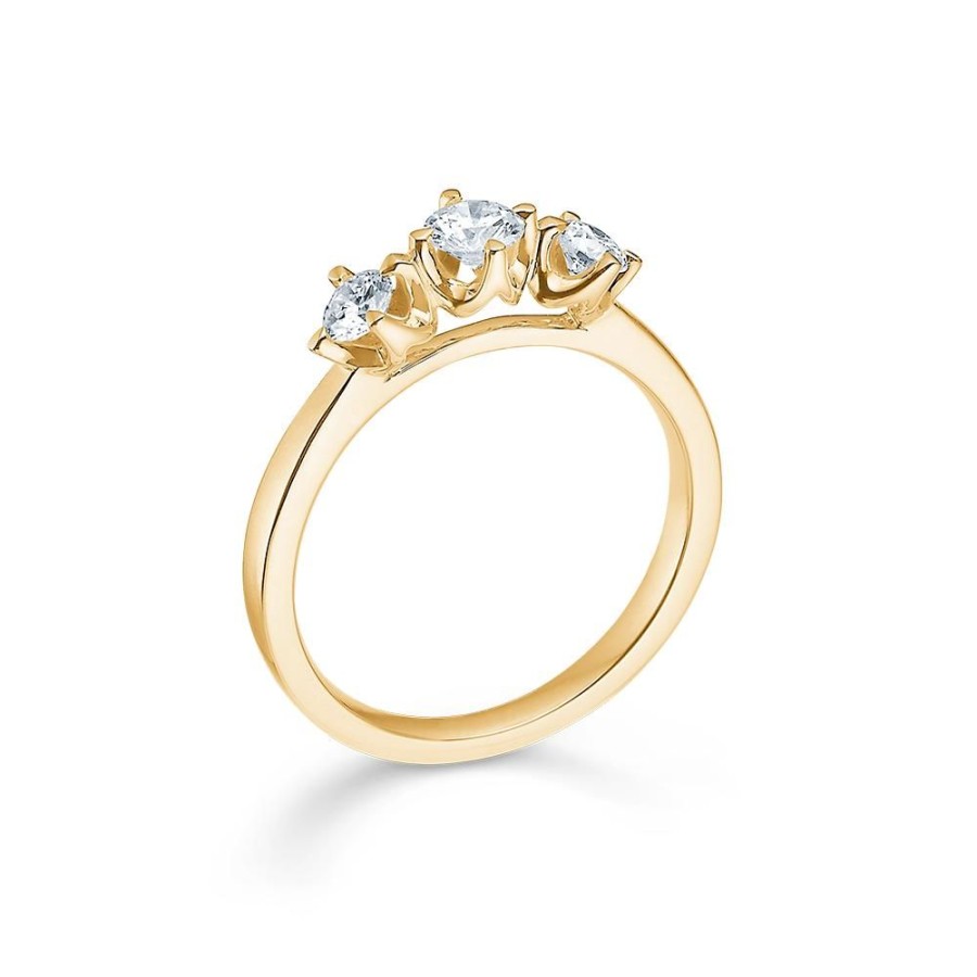 Jewellery Mads Z | Crown Trinity 14 Ct. Gold W. 0,56 Ct.