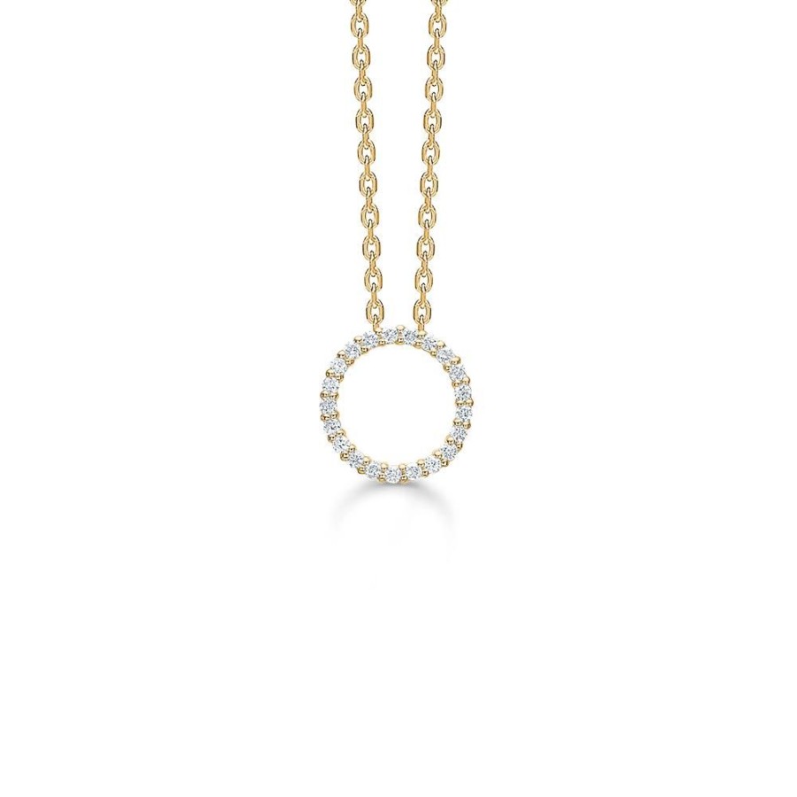 Jewellery Mads Z | Halo Pendant 14 Ct. Gold