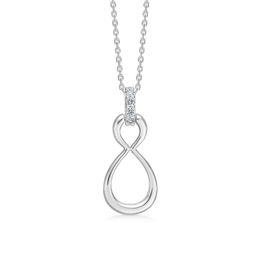 Jewellery Mads Z | Devotion Silver Necklace With White Topaz