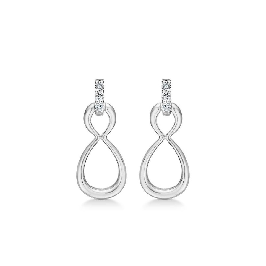 Jewellery Mads Z | Devotion Silver Earrings With White Topaz