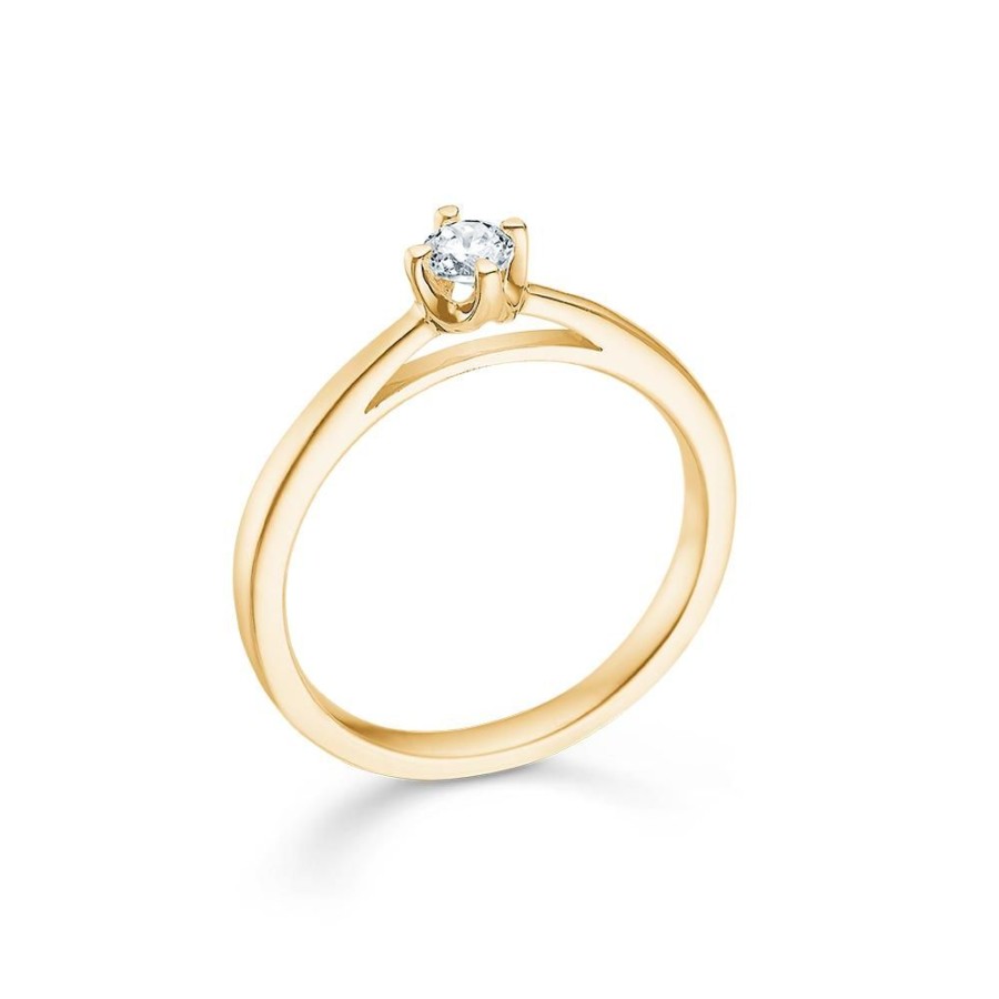 Jewellery Mads Z | Crown Ring 14 Ct. Gold W. 0,16 Ct.