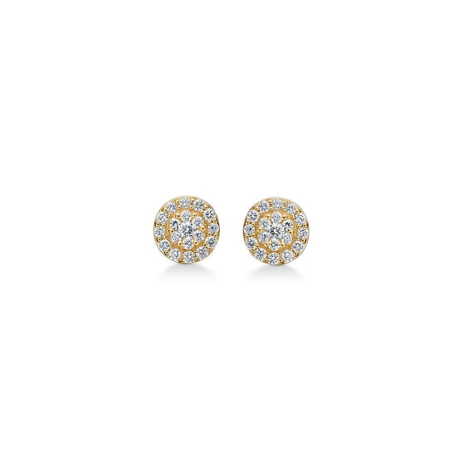 Jewellery Mads Z | Eleanor Petite Earrings In 14 Ct. Gold With Diamonds