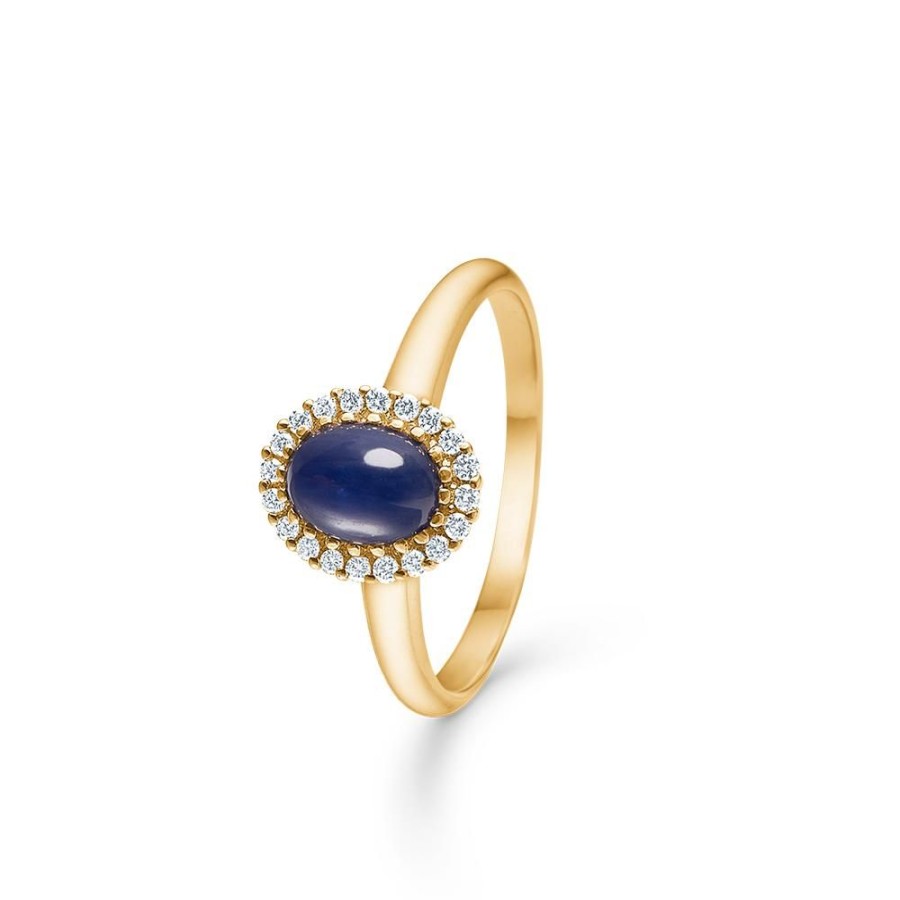 Jewellery Mads Z | Royal Sapphire 14 Ct. Gold Ring W. Sapphire