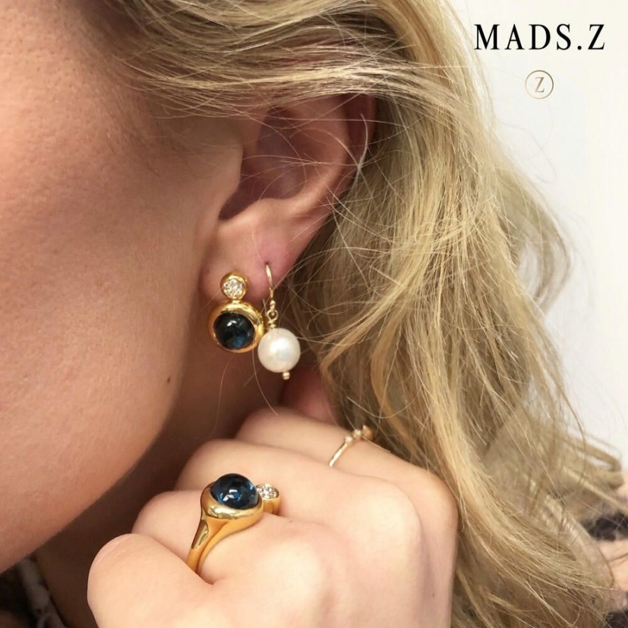 Jewellery Mads Z | London Dome Earrings 14 Ct. Gold