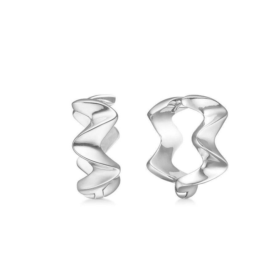 Jewellery Mads Z | Wave Silver Earrings