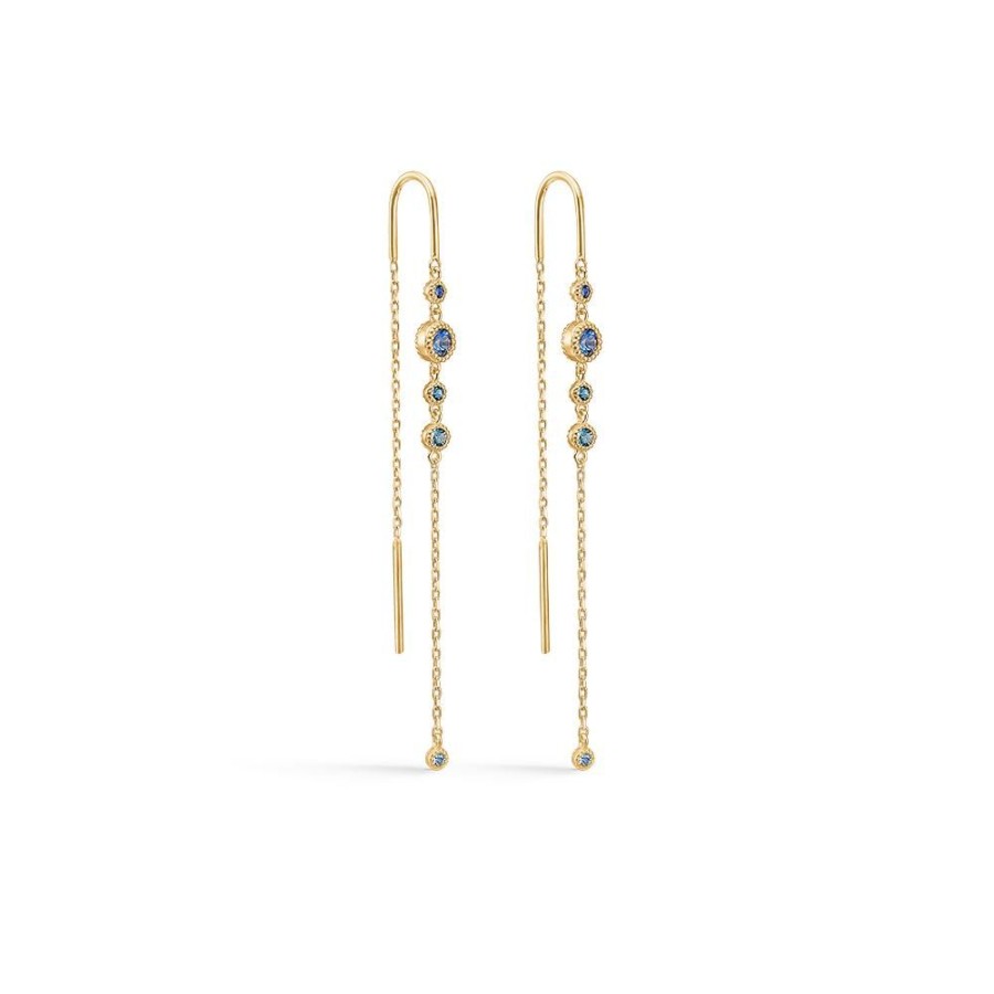 Jewellery Mads Z | Luxury Rainbow Earrings In 14 Ct. Gold With Genuine Stones