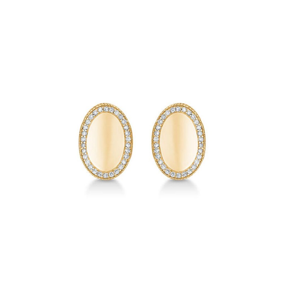 Jewellery Mads Z | Stadium Earrings 14 Ct. Gold