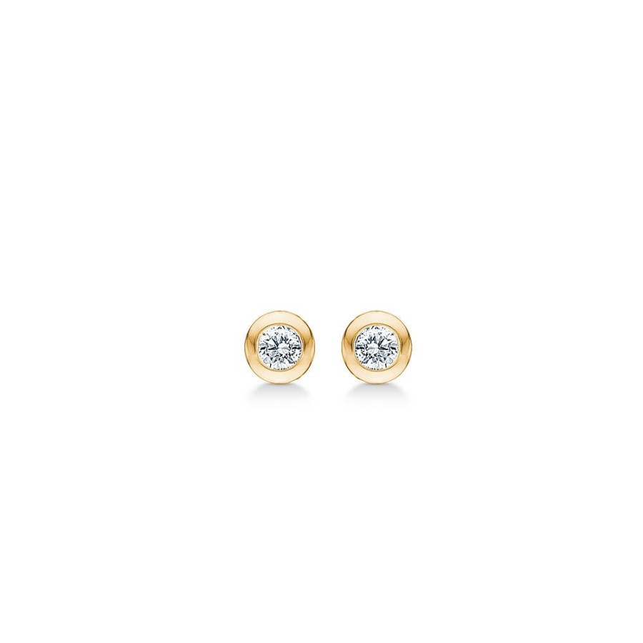 Jewellery Mads Z | Dot Earrings 14 Ct. Gold