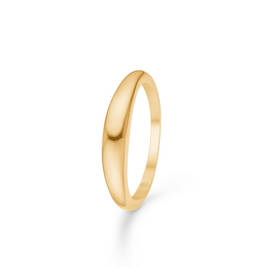 Jewellery Mads Z | Half-Moon Ring 14 Ct. Gold