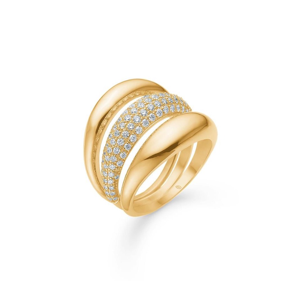 Jewellery Mads Z | Half-Moon Ring 14 Ct. Gold