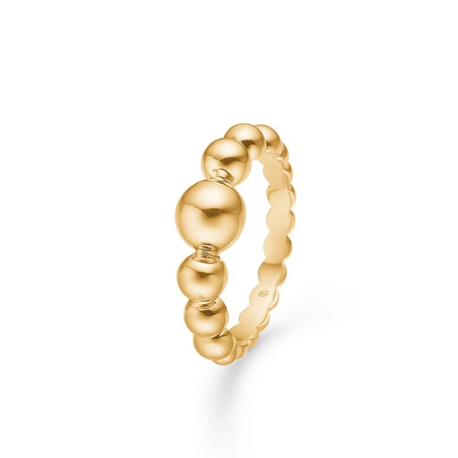 Jewellery Mads Z | Big Ball Ring 14 Ct. Gold