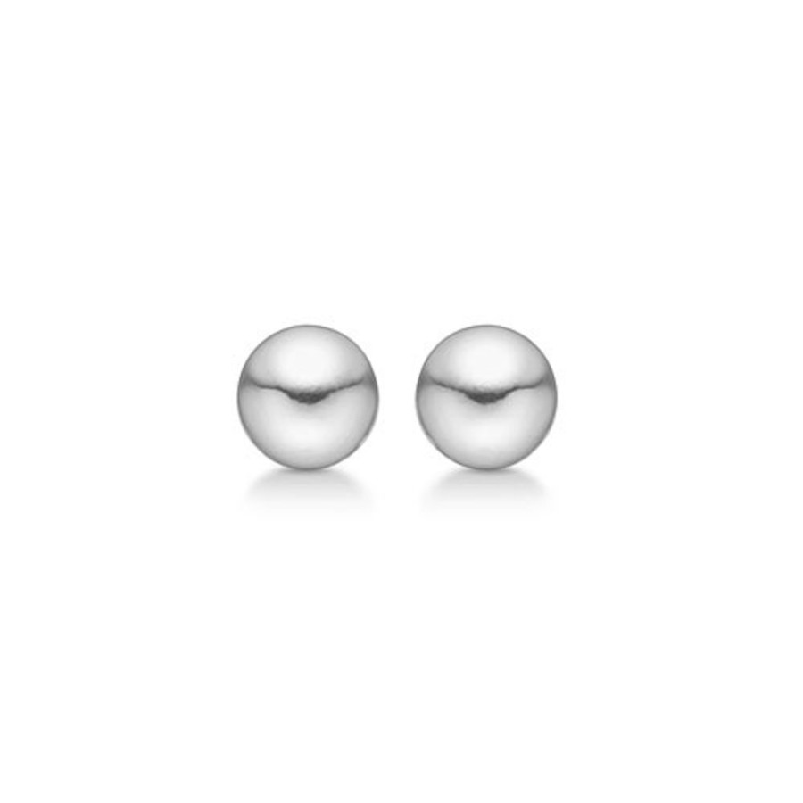 Jewellery Mads Z | Silver Earrings Ball 6 Mm