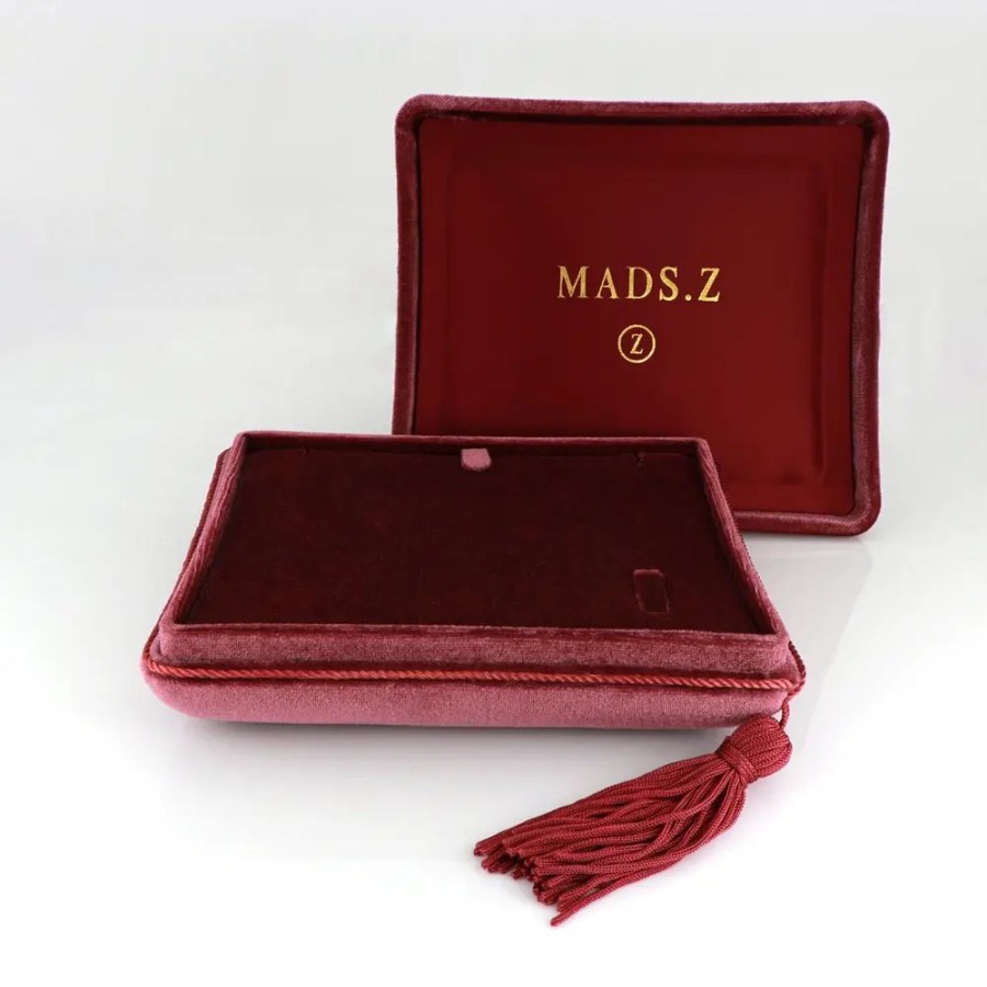 Jewellery Mads Z | Exclusive Velour Box Plum Size. L