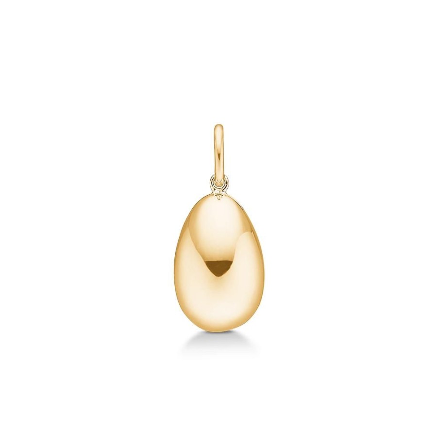 Jewellery Mads Z | Ellipse Charm In 14 Ct. Gold