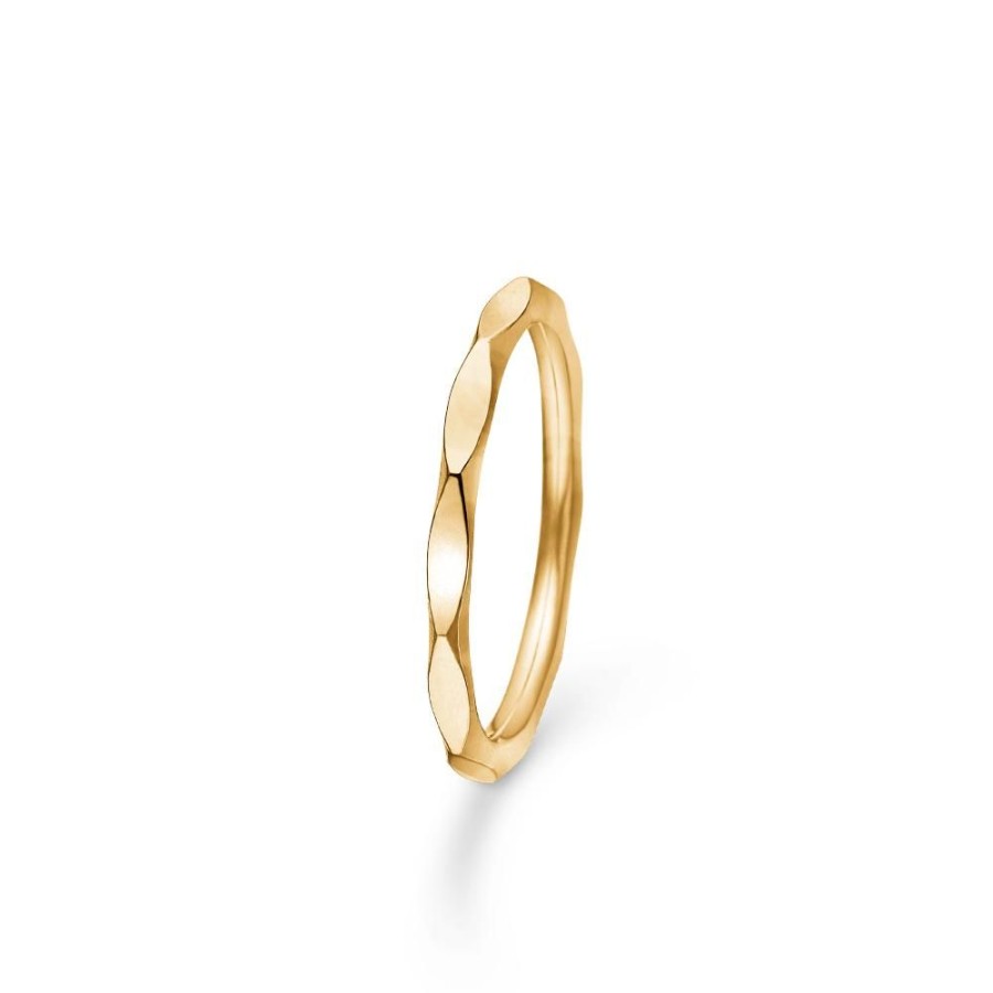 Jewellery Mads Z | Edge Ring 14 Ct. Gold