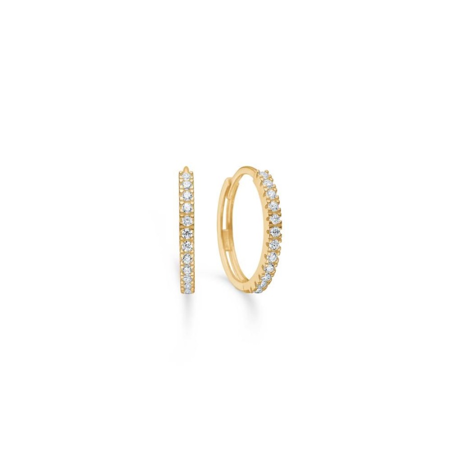 Jewellery Mads Z | Sparkle Earrings In 8 Kt. Gold