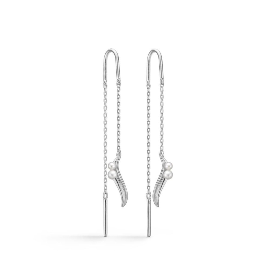 Jewellery Mads Z | Morning Dew Silver Earrings With Cultured Pearls