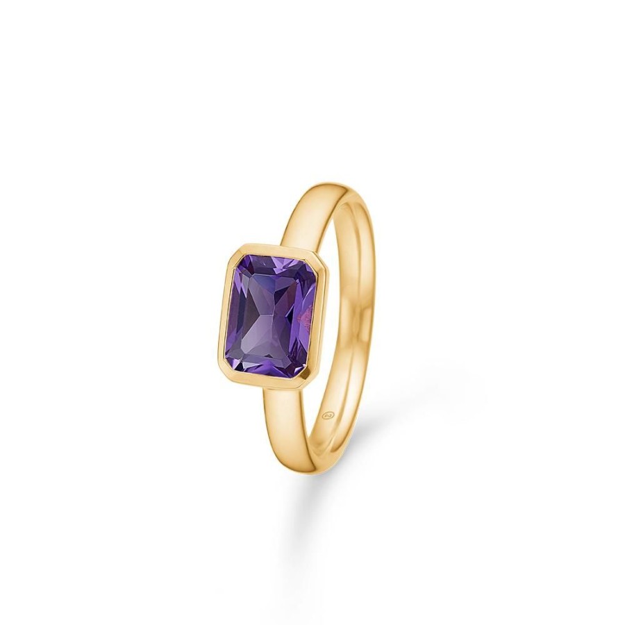 Jewellery Mads Z | Darling Ring In 14 Ct. Gold With Amethyst