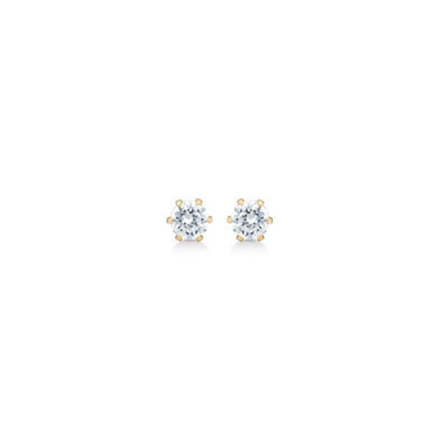 Jewellery Mads Z | 14 Ct. Gold Earrings, 3Mm.