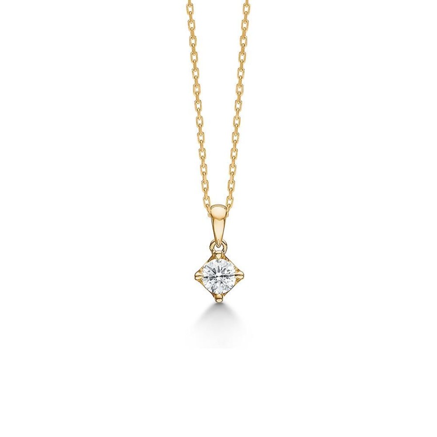 Jewellery Mads Z | Crown Pendant 14 Ct. Gold W. 0,24 Ct.