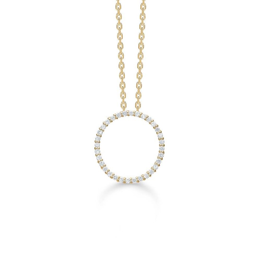 Jewellery Mads Z | Halo Pendant 14 Ct. Gold