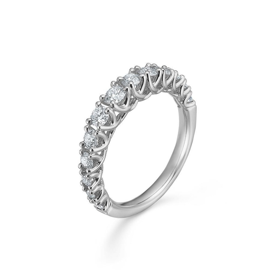 Jewellery Mads Z | Crown Princess 14 Ct. White Gold W. 0,75 Ct.