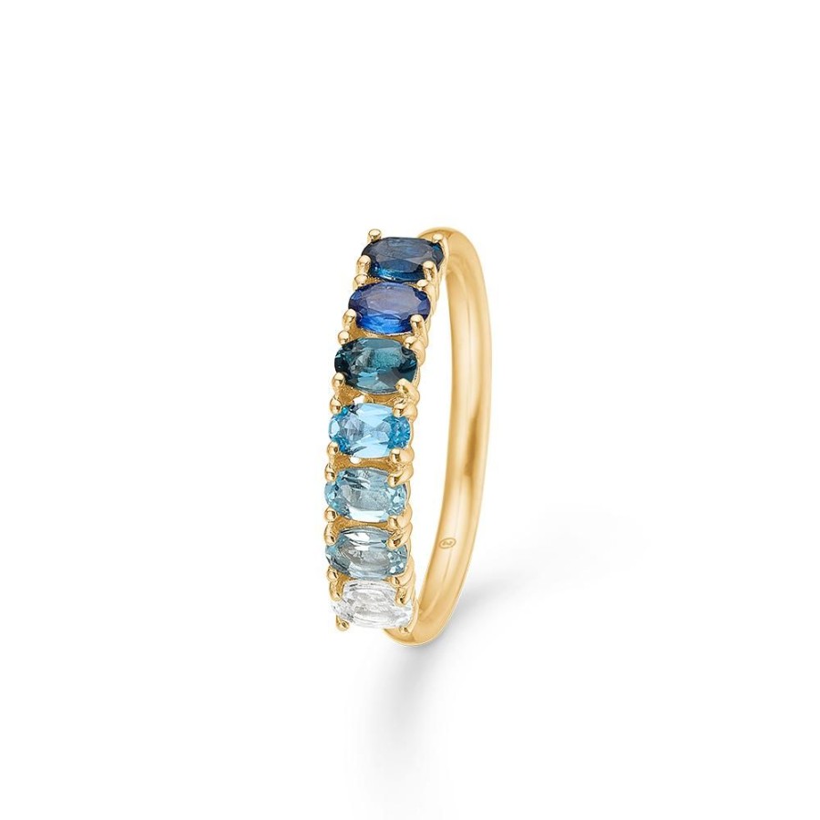 Jewellery Mads Z | Poetry Sapphire Ring 14 Ct. Gold