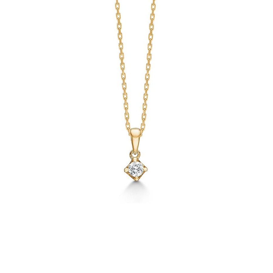 Jewellery Mads Z | Crown Pendant 14 Ct. Gold W. 0,09 Ct.