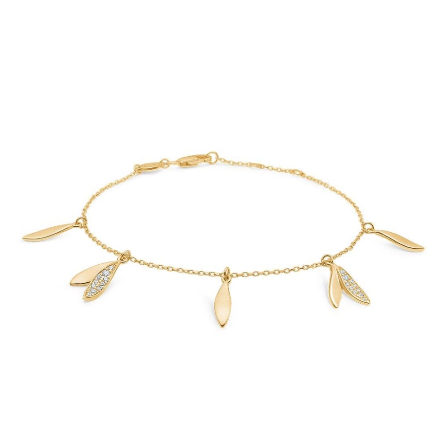 Jewellery Mads Z | Papagena Bracelet In 14 Ct. Gold With Diamonds