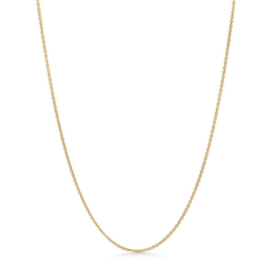 Jewellery Mads Z | 8 Kt. Gold Necklace Anchor Facet, 55 Cm