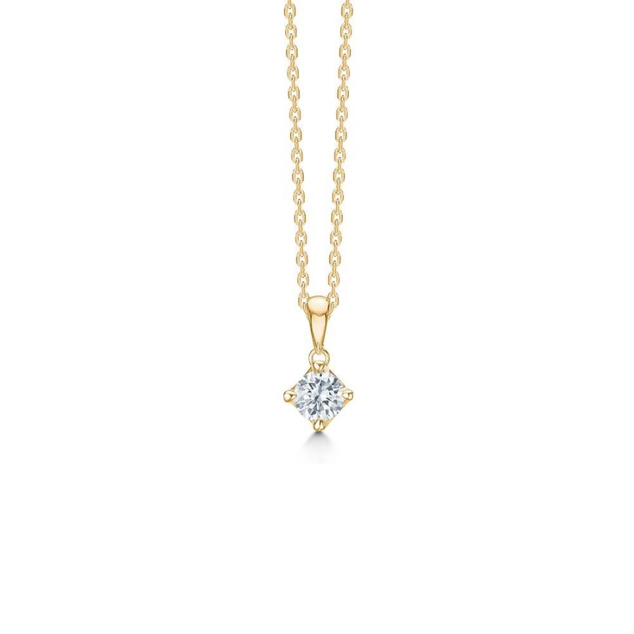 Jewellery Mads Z | Crown Pendant 14 Ct. Gold W. 0,34 Ct.